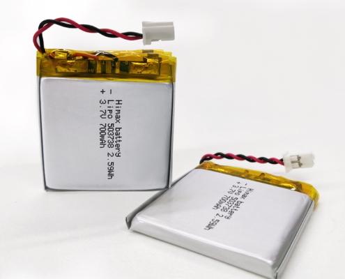 3.7 volt 700mAh Lipo Rechargeable Battery