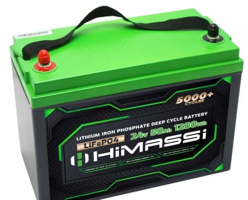 lifepo4 battery 24v 50ah for solar