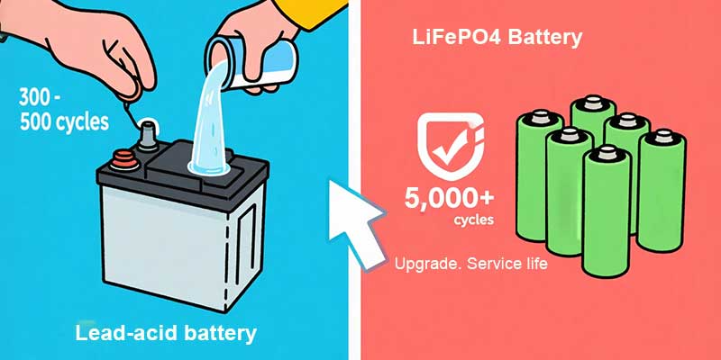 lead acid to lithium battery