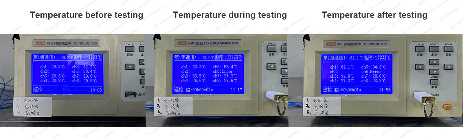 12V high-temperature battery high-temperature test
