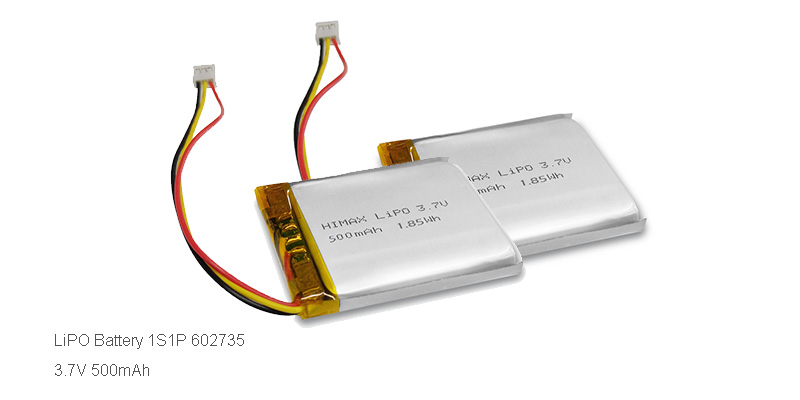 Display Battery 3.7V 500mAh lipo Battery 602735 compact design for smart driving display