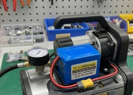 11.1V 6Ah lithium ion battery pack for electric air compressor – Himax 18650 3S3P