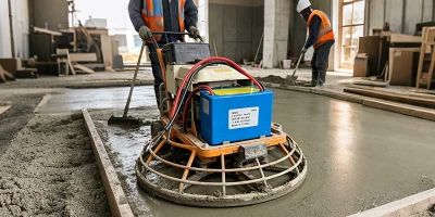 battery powered concrete screed LiFePO4 battery 25.6V 1.8Ah compact battery pack design