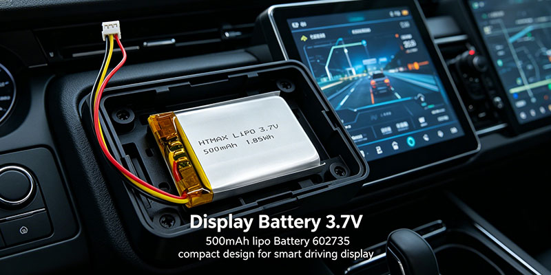 Battery for the smart driving display installed in intelligent driving screen module