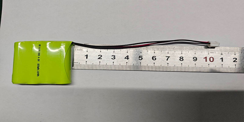 CE certified NiMH AAA 4.8V 800mAh battery pack with EU 2023/1542 compliant QR code label