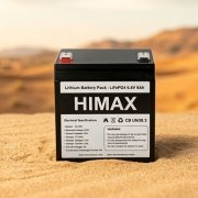 6.4V 9Ah LiFePO4 battery pack for desert IoT sensor node by Himax Electronics