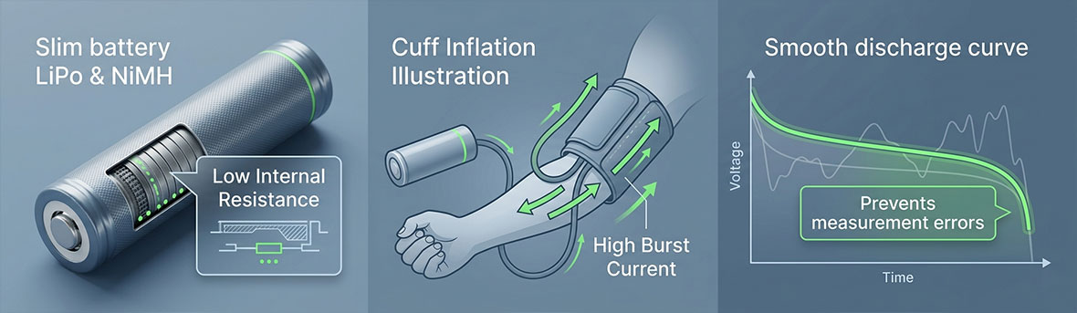 Blood pressure monitor battery pack design by Himax Electronics