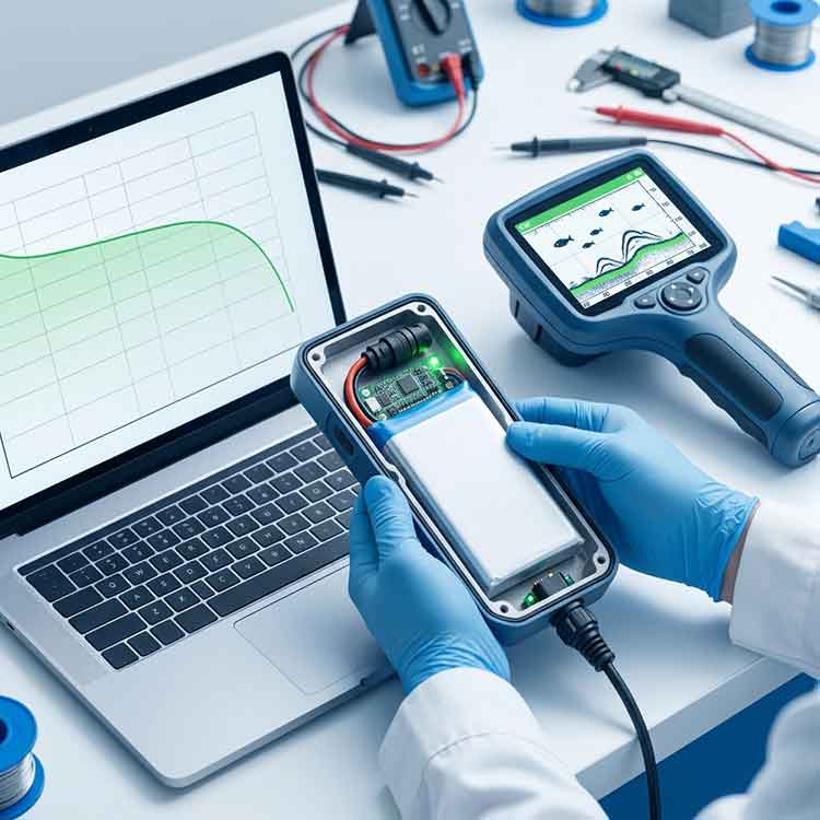 Himax electronics portable fish finder battery certifications UN38.3 CE IEC 62133 for global maritime electronics compliance