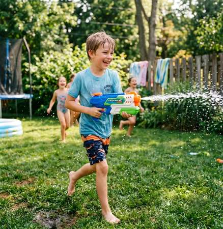 High Frequency Outdoor Water Gun Application