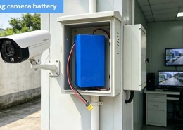 LiFePO4 battery for security camera
