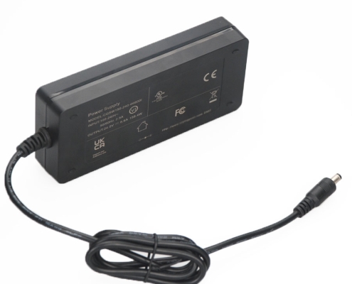 24V 6.6A charger powering industrial equipment