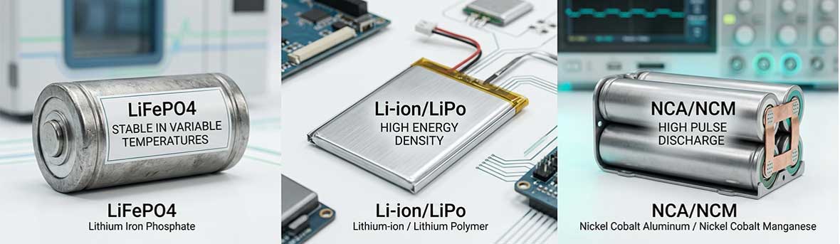 Rechargeable Battery Chemistry Options for Sensors