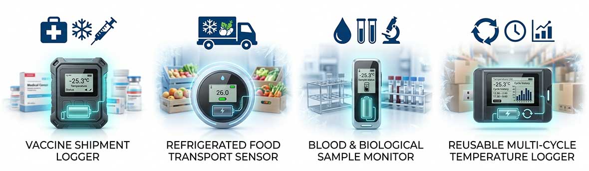 Cold Chain Temperature Data Logger Battery Solutions