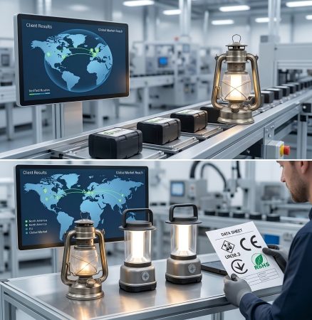 Certified Camping Lantern Battery Manufacturer Un383 Ce