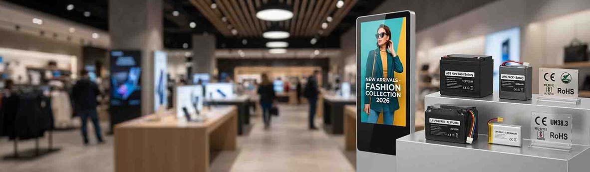 Digital Signage Battery Systems Retail Display