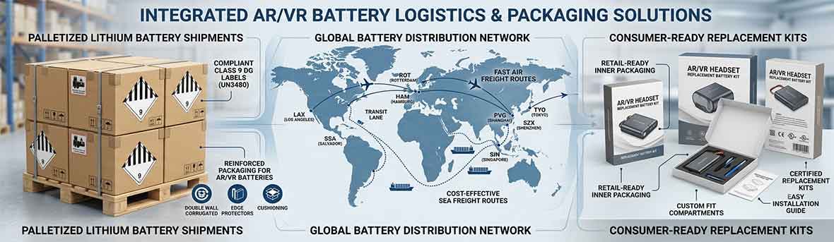 Global logistics for AR/VR batteries by Himax Electronics