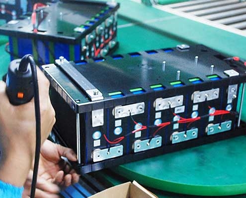51.2V 100Ah LiFePO4 battery internal 16S1P cell arrangement
