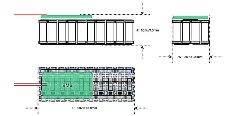 Comparison of 4S14P and 4S10P Li-ion battery configurations for ASV/USV