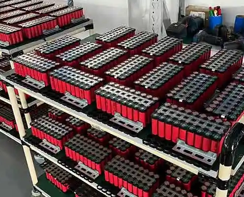 18650 lithium-ion cells inside a custom battery pack for marine robotics