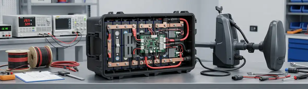 Custom LiFePO4 battery for electric trolling motors with stable power output