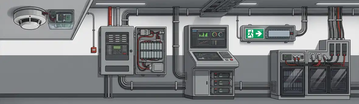 Applications of fire safety batteries in alarms and emergency lighting