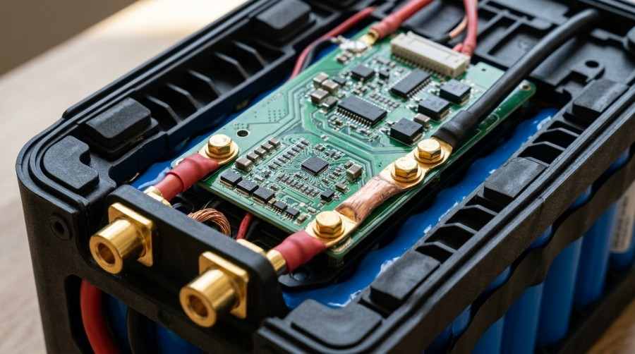 LiFePO4 battery BMS protection circuit board and interior design