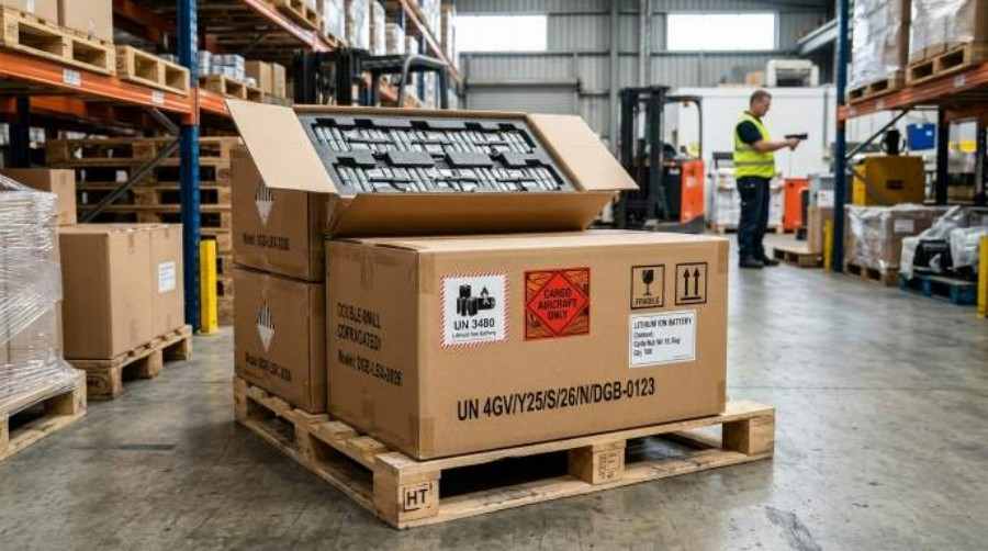 UN rated dangerous goods packaging box for lithium battery transportation