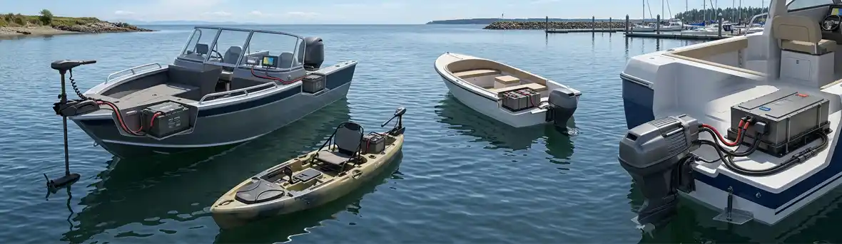 Marine battery solutions for trolling motors, fishing boats and electric boats